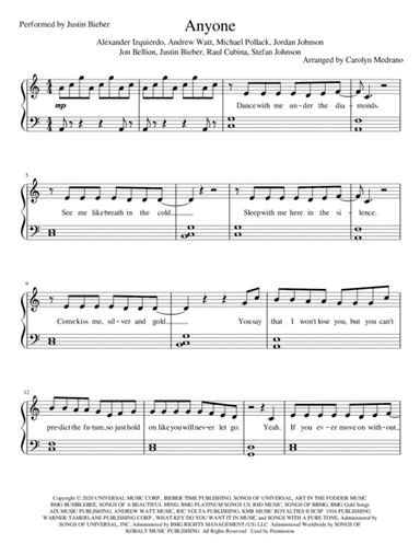 Anyone (arr. Carolyn Medrano)