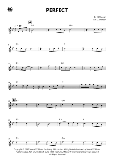 Perfect (arr. Douglas Wattson)