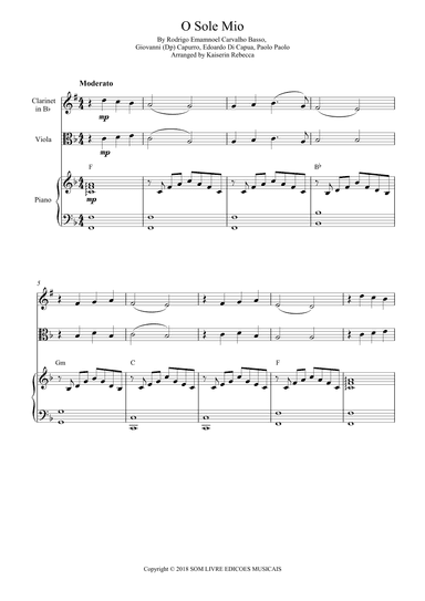 O Sole Mio (arr. Kaiserin Rebecca)