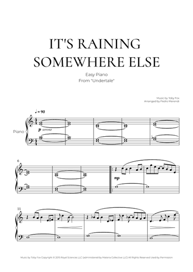 It's Raining Somewhere Else (arr. Pedro Merendi)