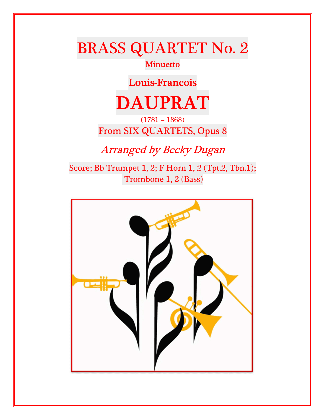 Quartet No. 2, Opus 8: Minuetto (arr. Becky Dugan)