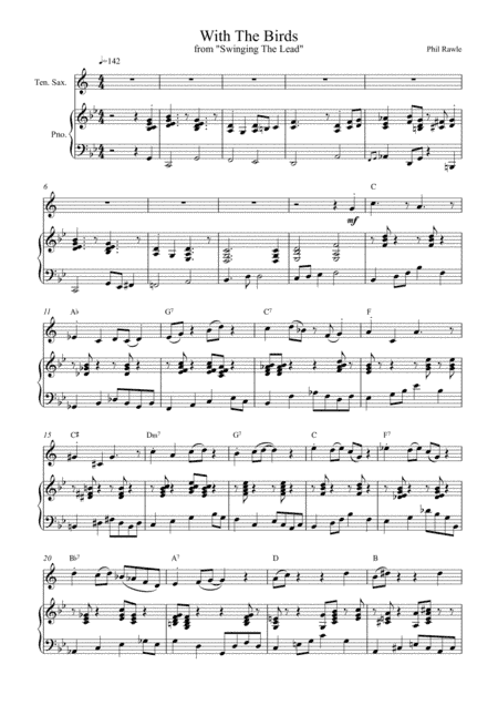 With The Birds - Tenor Sax solo