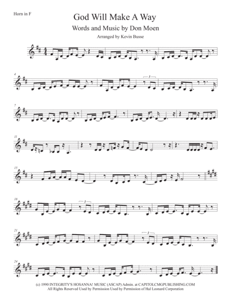 God Will Make A Way (arr. Kevin Busse)