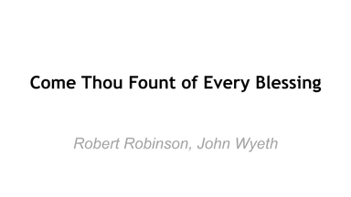 Come Thou Fount Of Every Blessing (arr. Brian Kim)
