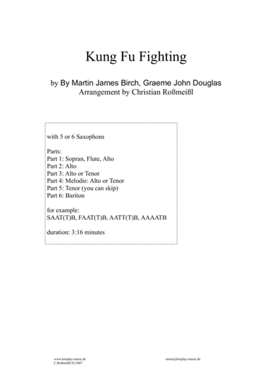 Kung-fu (arr. Christian Roßmeißl)