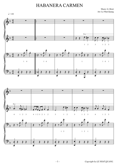 CARMEN HABANERA (arr. Le Nhat Quang)