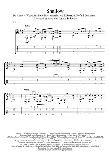 Shallow (arr. Antonius Agung Setiawan)