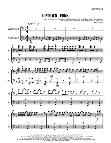 Uptown Funk (arr. Alison Gillies)