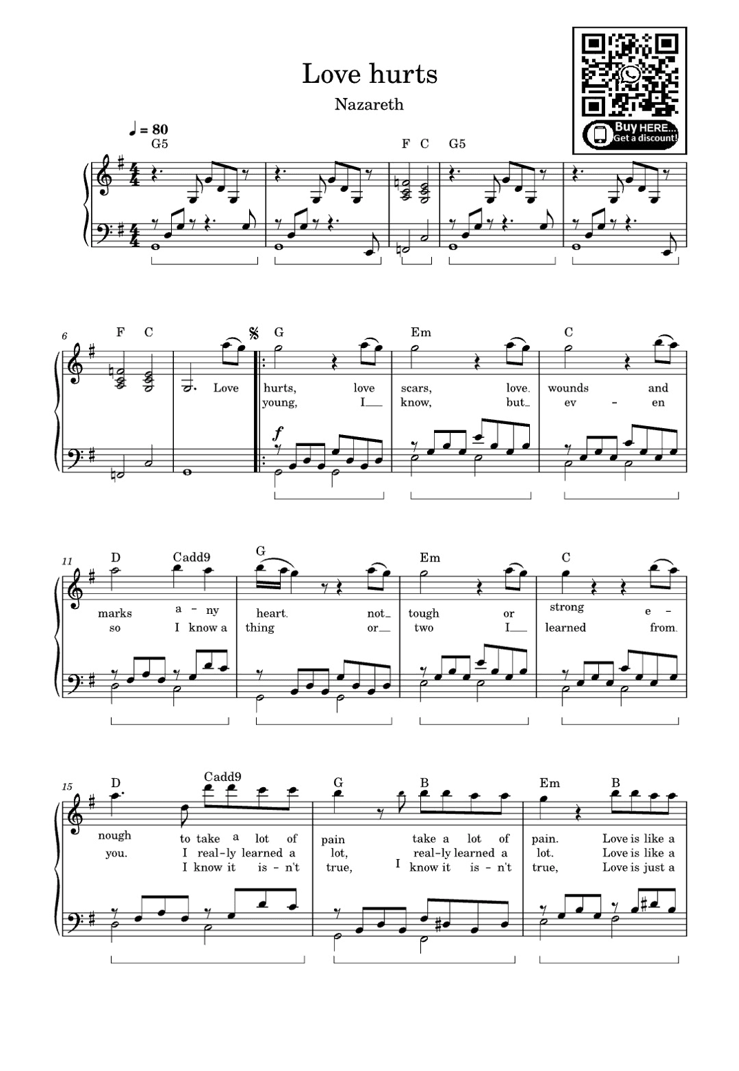 Love Hurts (arr. eduardo)