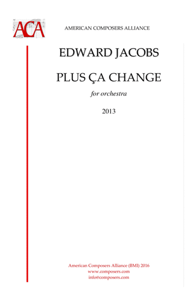 [Jacobs] Plus Ça Change