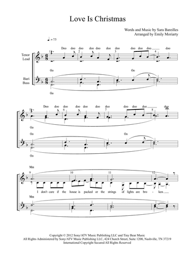 Love Is Christmas (arr. Emily Maree Moriarty)