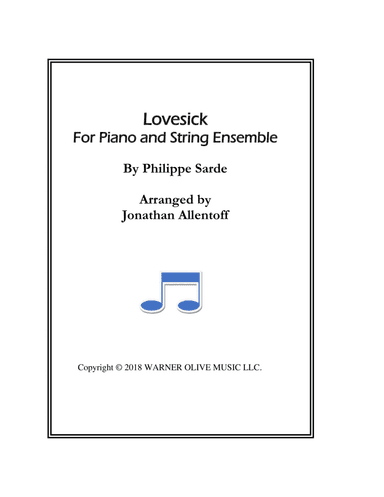 Lovesick (arr. Jonathan Allentoff)