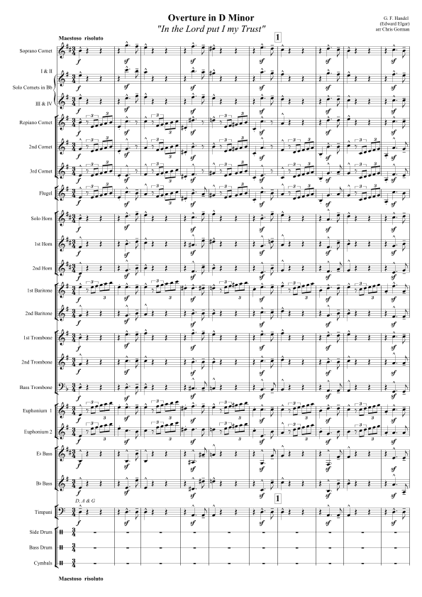 Overture in D Minor (arr. Chris Gorman)