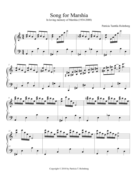Song for Marshia