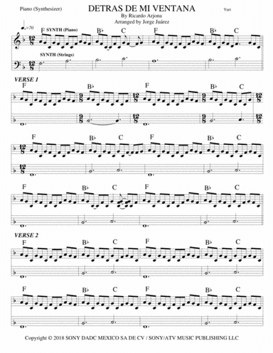 Detras De Mi Ventana (arr. Jorge Juárez)