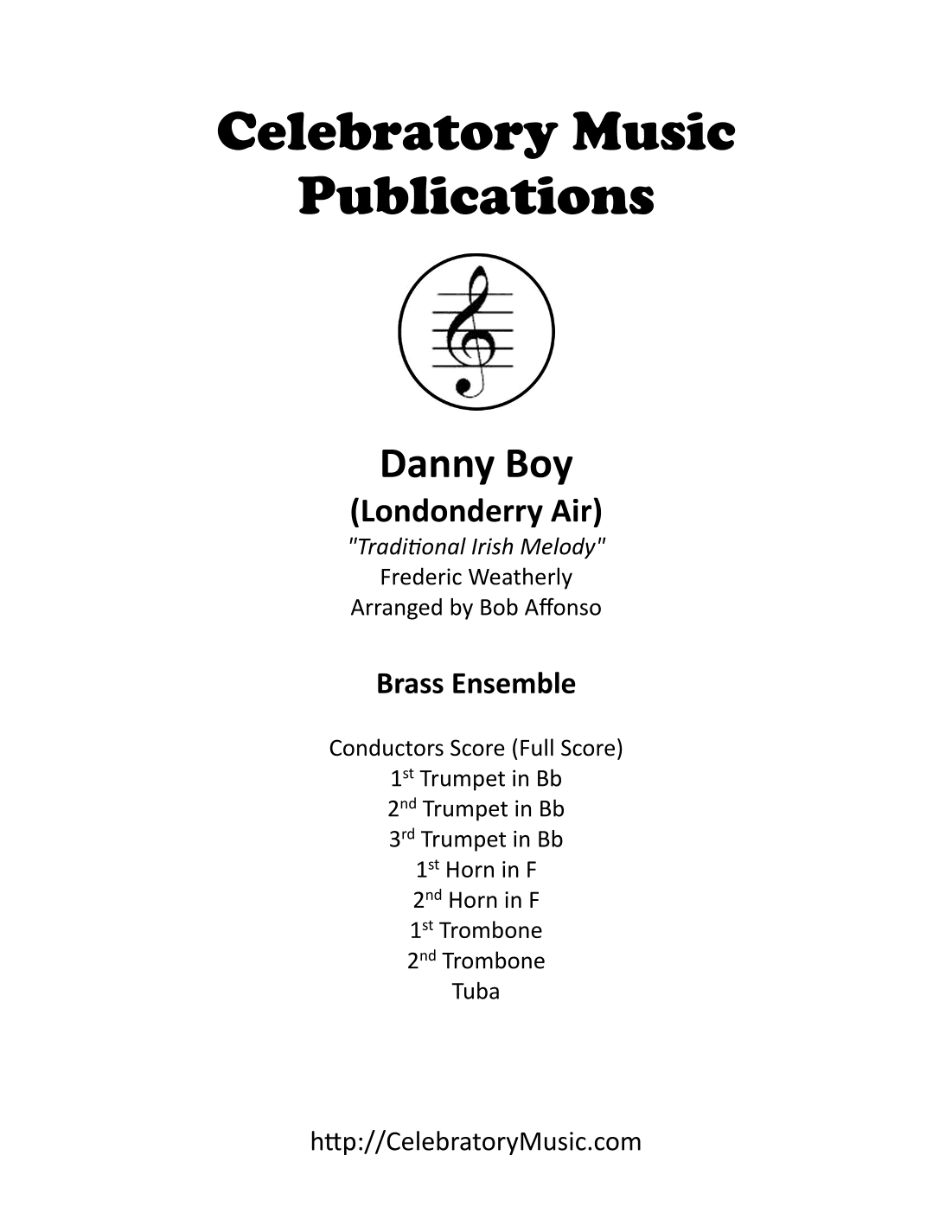 Danny Boy (arr. Bob Affonso)