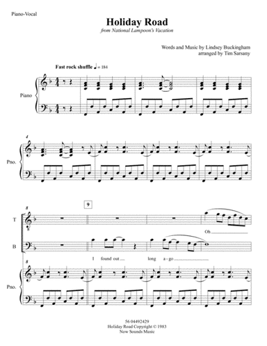 Holiday Road (arr. Tim Sarsany)