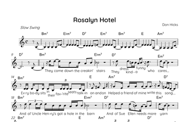 Rosalyn Hotel (arr. Robert Hart)