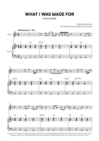 What Was I Made For? (arr. Cadenza Editions)