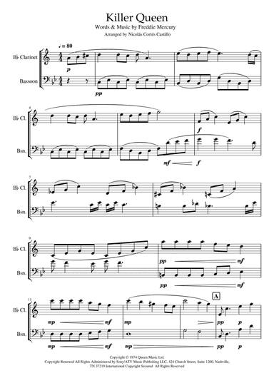 Killer Queen (arr. Nicolás Cortés Castillo)