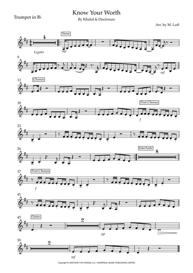 Know Your Worth (arr. Matt Luff)