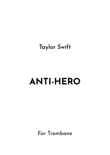 Anti-hero (arr. Jireh J.)