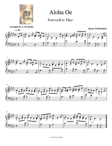 Aloha Oe (arr. Steven Kudlo)
