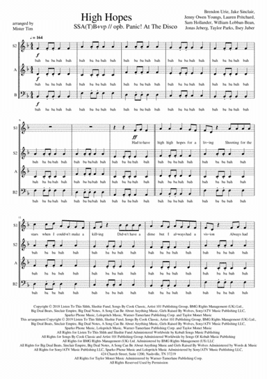 High Hopes (arr. Mister Tim)