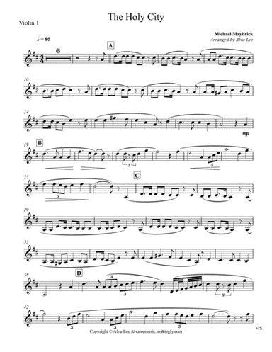The Holy City - violin (arr. Alva J. Lee)