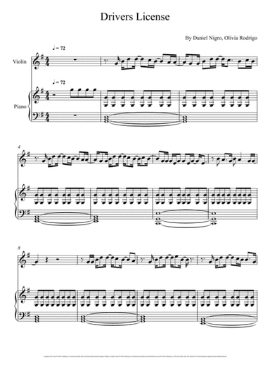 Drivers License (arr. André Laitano)