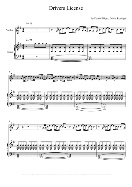 Drivers License (arr. André Laitano)