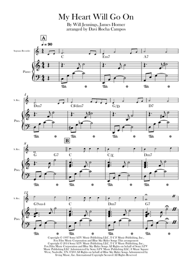 My Heart Will Go On (love Theme From 'titanic') (arr. Davi Rocha Campos)
