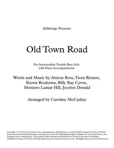 Old Town Road (remix) (arr. Caroline McCaskey)