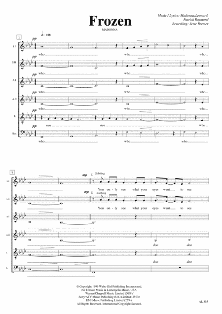Frozen (arr. Jetse Bremer)