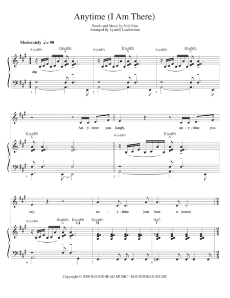 Anytime (arr. Lyndell Leatherman)