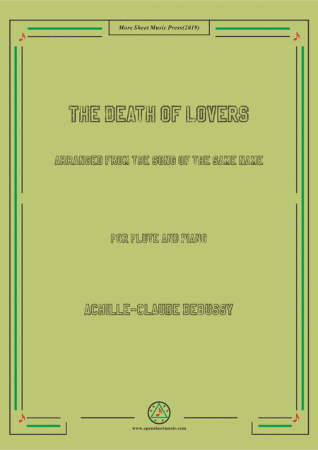 Debussy-The Death of Lovers, for Flute and Piano (arr. MSM)