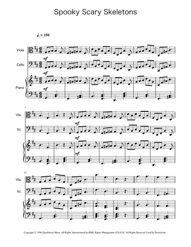 Spooky Scary Skeletons (arr. Ygor Nunes)