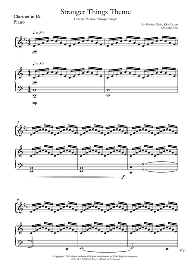 Stranger Things Main Title Theme (arr. João Reis)