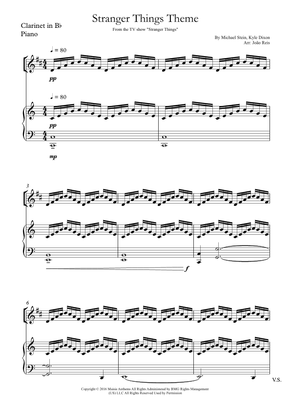 Stranger Things Main Title Theme (arr. João Reis)