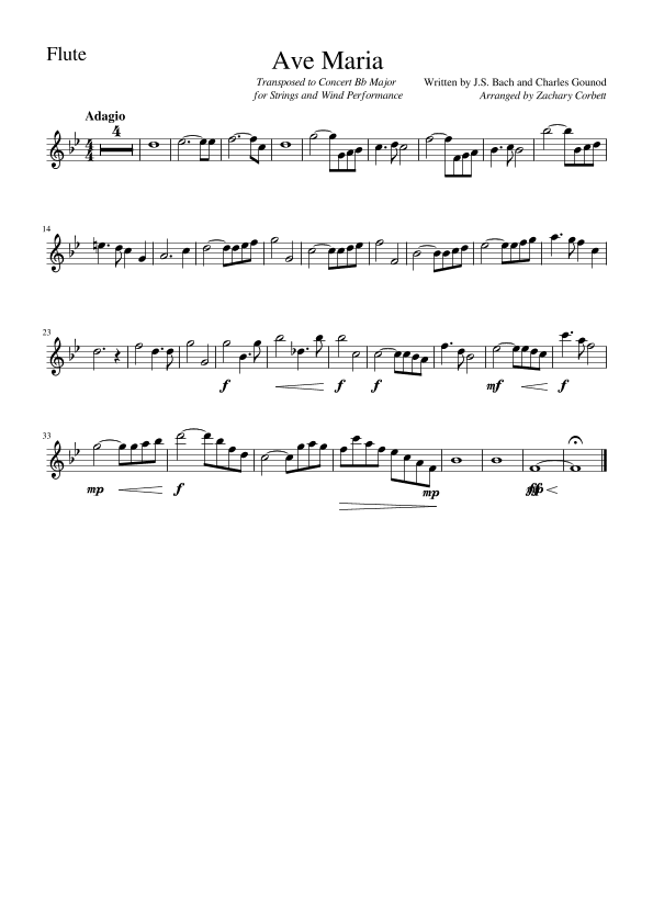 Ave Maria (arr. Zachary Corbett)