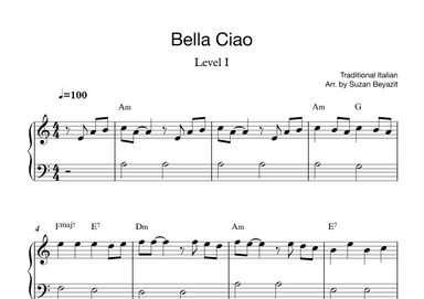 Bella Ciao (Level 1) (arr. Suzan Beyazit)