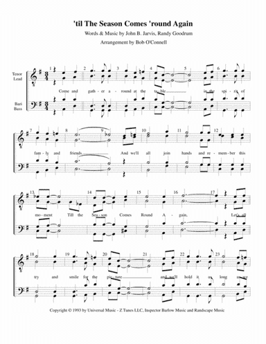 'til The Season Comes 'round Again (arr. Bob O'Connell)