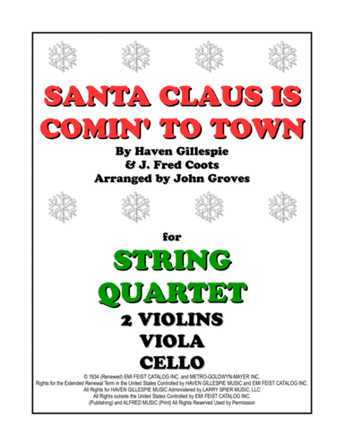 Santa Claus Is Comin' To Town (arr. John Groves)