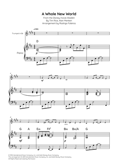 A Whole New World (arr. Rodrigo Faleiros)