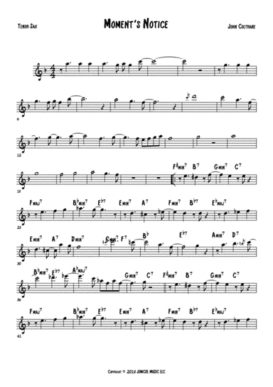 Moment S Notice (arr. Anderson Quevedo)