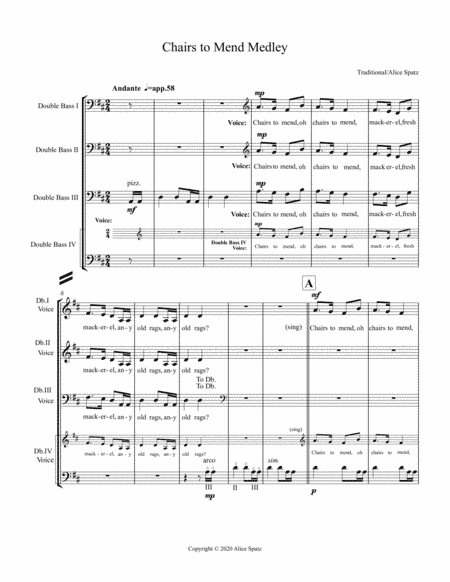 Chairs to Mend Medley (arr. Sparrow Press)