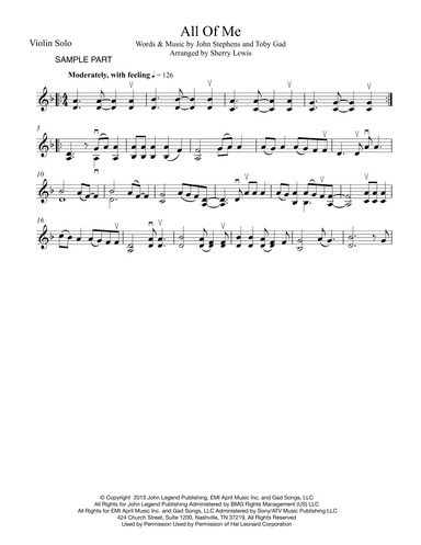 All Of Me (arr. Sherry Lewis)