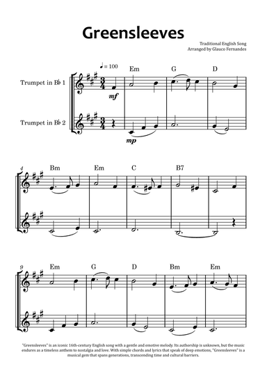 Greensleeves (arr. Glauco Fernandes)