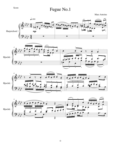 Fugue No.1 in F minor