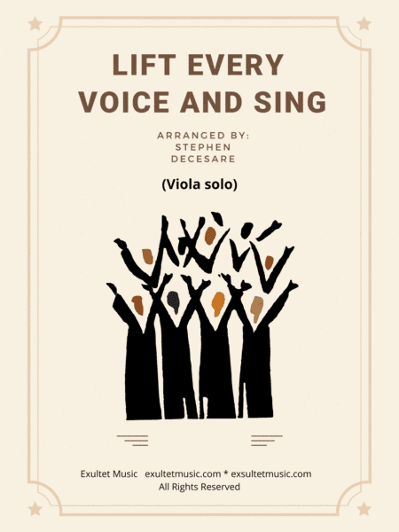 Lift Every Voice And Sing (Viola solo and Piano) (arr. Stephen DeCesare)